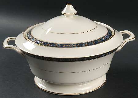 Cloisonne Round Covered Vegetable