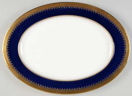 Dinner At Eight 15" Oval Serving Platter