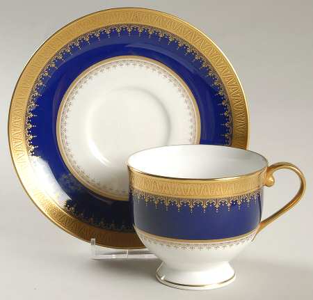 Dinner At Eight Footed Cup & Saucer Set