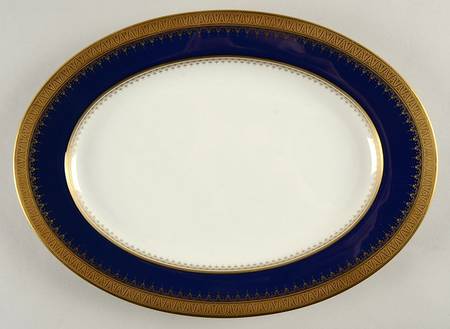 Dinner At Eight 13" Oval Serving Platter