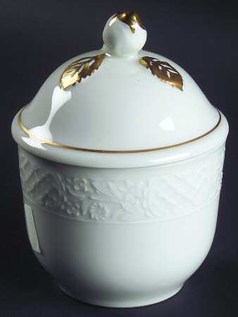 Dresden Gold Sugar Bowl & Lid