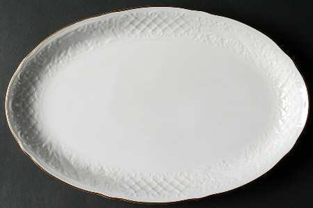 Dresden Gold 14" Oval Serving Platter