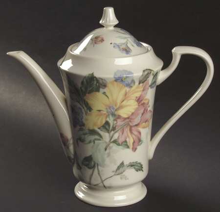 English Tapestry Coffee Pot & Lid