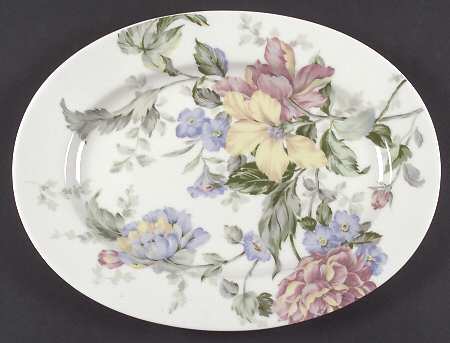 English Tapestry 14" Oval Serving Platter