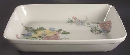 English Tapestry 13"  Rectangular Baker