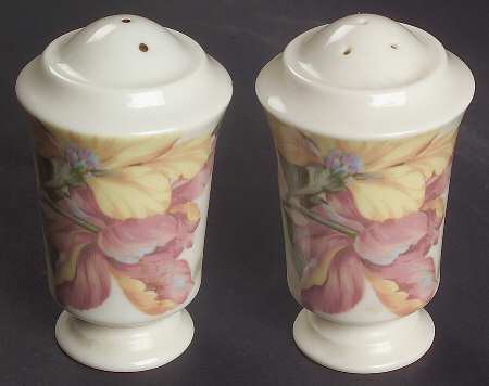 English Tapestry Salt & Pepper Set