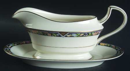 Fleur Royale Gravy Boat & Underplate