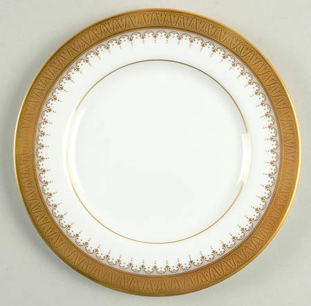 Golden Coin Bread & Butter Plate