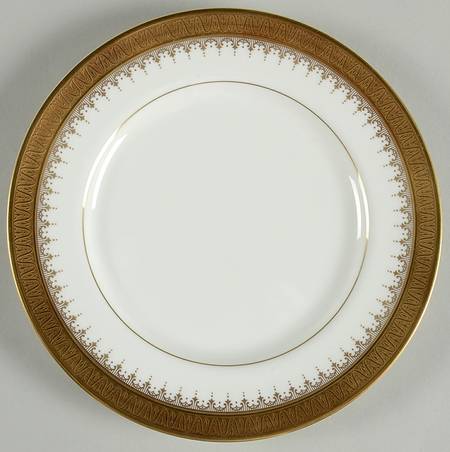 Golden Coin Salad Plate
