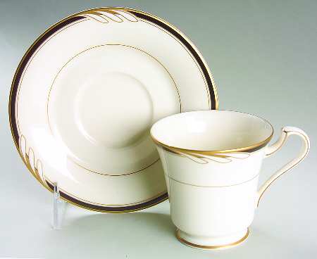 Hospitality Black Footed Cup & Saucer Set
