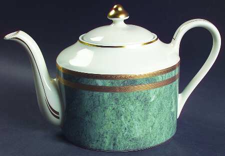 Jade Travertine Teapot & Lid