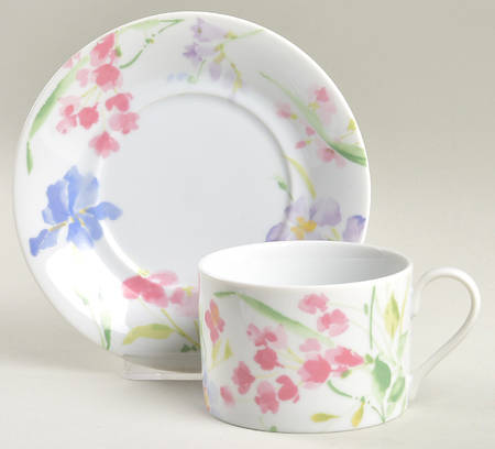 Kensington Garden Flat Cup & Saucer Set