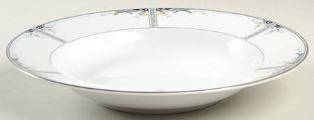 Luxury Garden Large Rim Soup Bowl