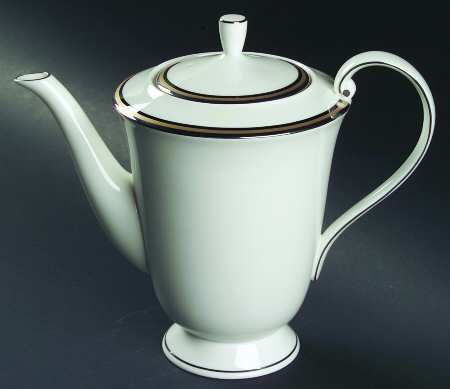 Mixed Media Black Coffee Pot & Lid