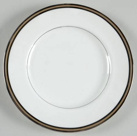 Mixed Media Black Salad Plate