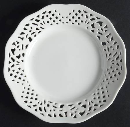 Old Dresden Pierced Edge Salad Plate