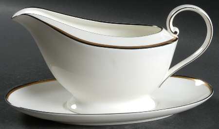 Precious Metals Gravy Boat & Underplate