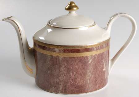 Rose Travertine Teapot & Lid