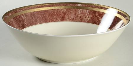 Rose Travertine 9" Round Vegetable Bowl