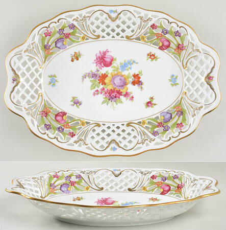Royale 12" Pierced Oval Bowl