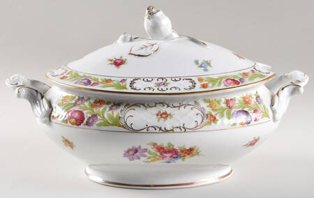 レオ様ご売約済 Gien ロカイユと草花の プレート 1点 (No.2851) Oscar