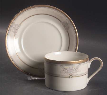 Seascape Flat Cup & Saucer Set