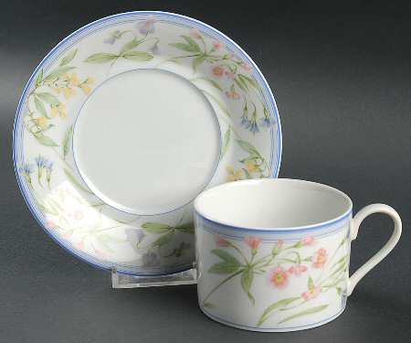 Spring Delight Flat Cup & Saucer Set