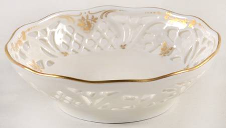 Tearose 4" Pierced Round Dish