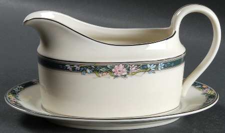 Twilight Bouquet Gravy Boat & Underplate