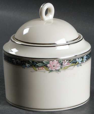 Twilight Bouquet Sugar Bowl & Lid