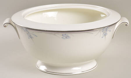Vintage Blue Round Vegetable No Lid
