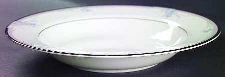 Vintage Blue Large Rim Soup Bowl