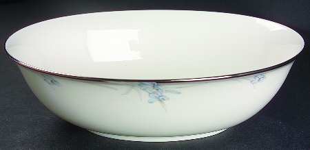 Vintage Blue 9" Oval Vegetable Bowl