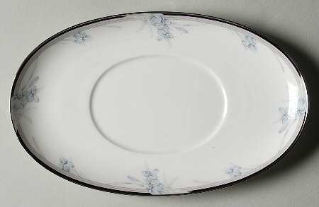 Vintage Blue Underplate for Gravy Boat
