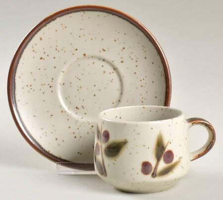 Bittersweet Flat Cup & Saucer Set