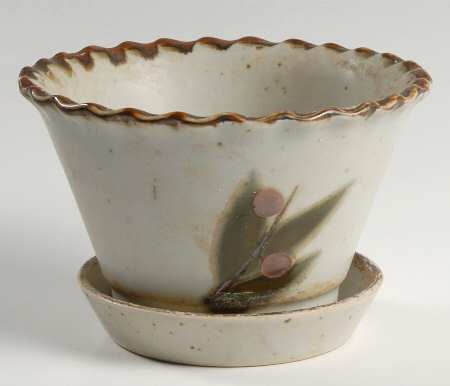 Bittersweet Small Flower Pot & Underplate