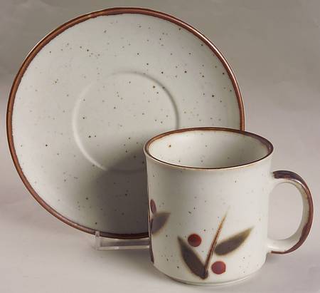 Bittersweet Flat Cup & Saucer Set