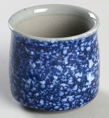 Blue Spackle Sake Cup
