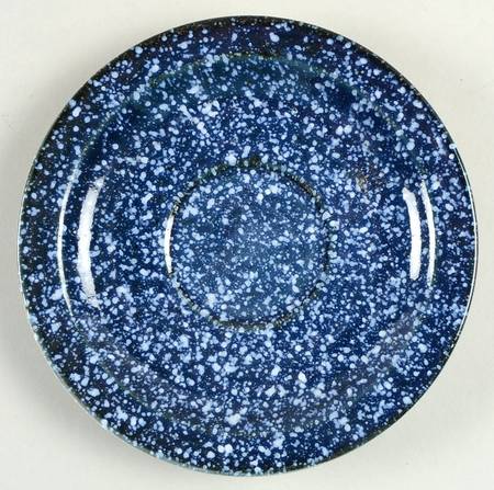 Blue Spackle Saucer