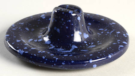 Blue Spackle Lid for 4" Storage Crock