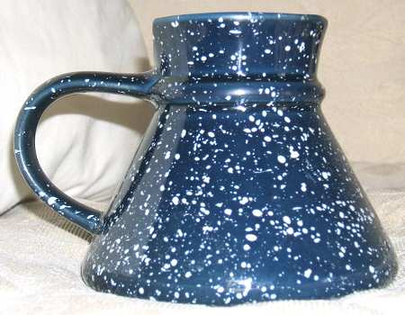 Blue Spackle Spill Safe Mug