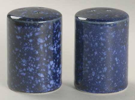 Blue Spackle Salt & Pepper Set