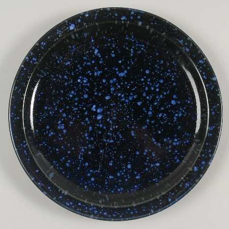 Blue Spackle Salad Plate