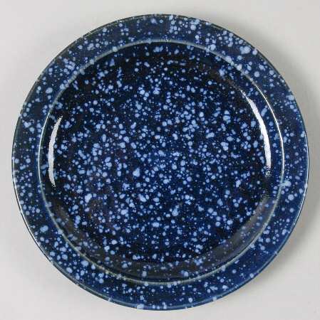 Blue Spackle Bread & Butter Plate