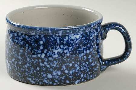 Blue Spackle Soup Mug
