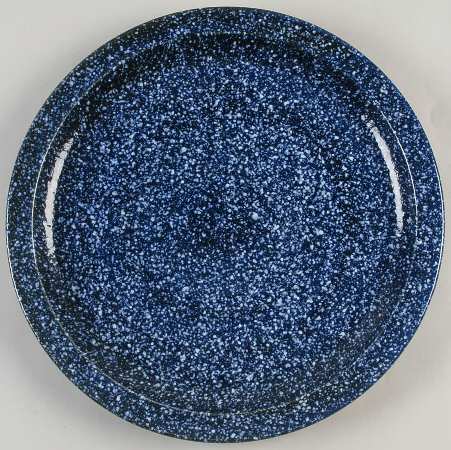 Blue Spackle 12" Chop Plate (Round Platter)