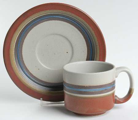 Mirage Flat Cup & Saucer Set