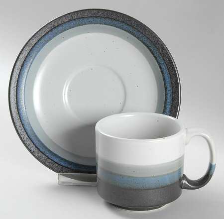 Moonlight Flat Cup & Saucer Set