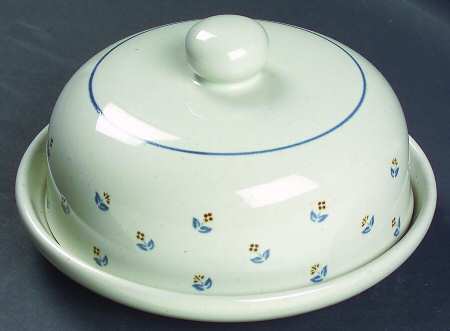Petite Rose Round Covered Butter