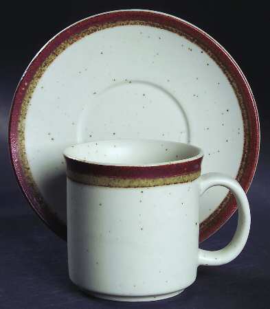 Redwood Flat Cup & Saucer Set
